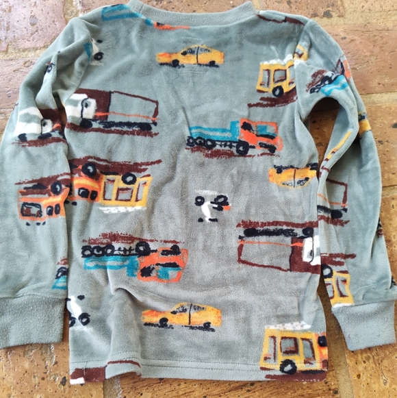 Carter's velour construction pajamas - Picture 4 of 5